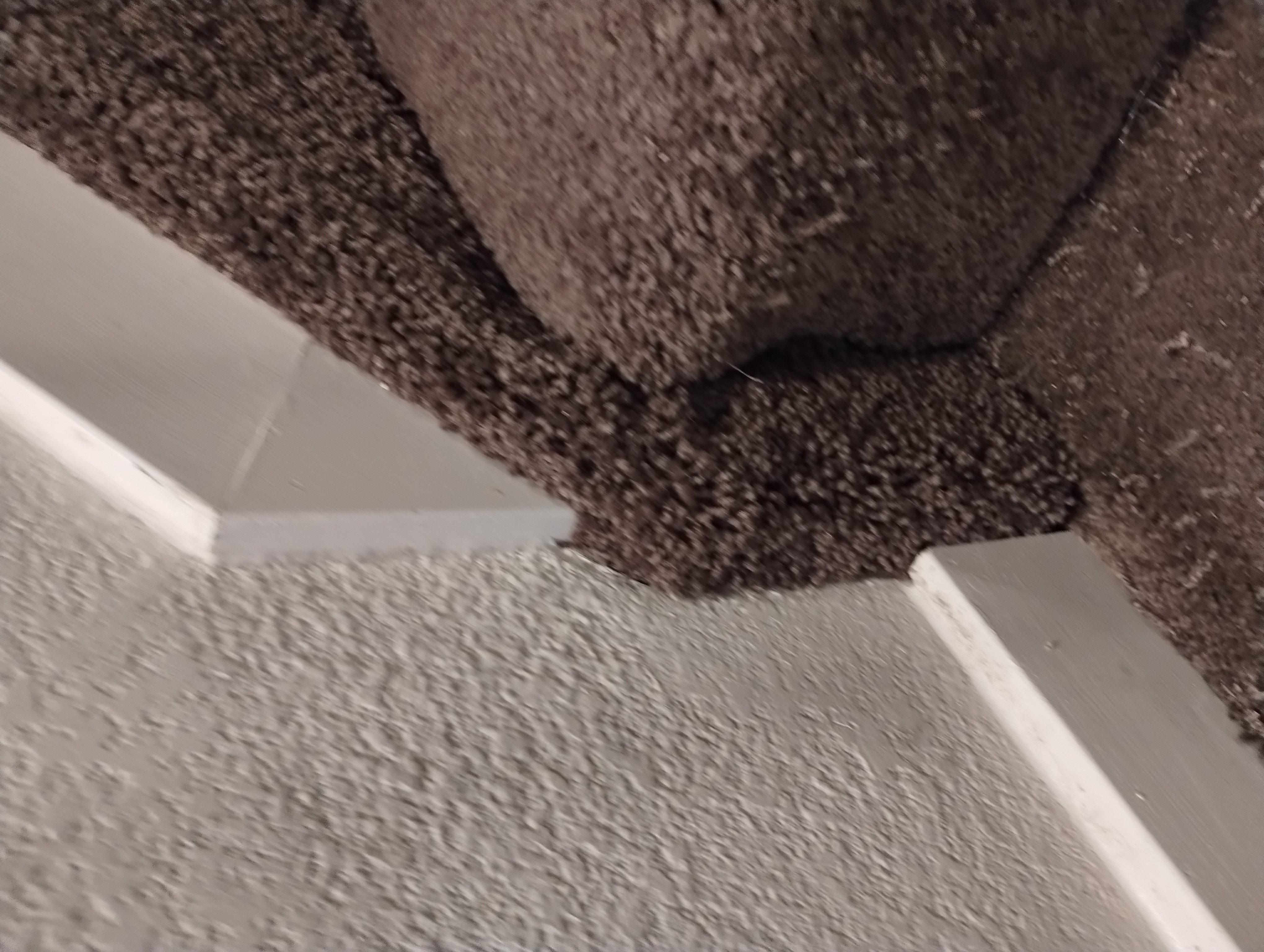 Stair carpet repair — after